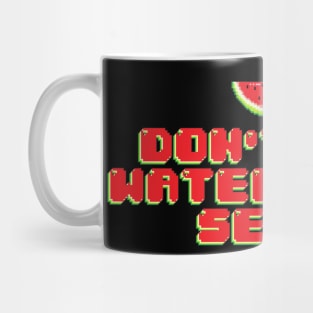 Funny Pregnancy Don't Eat Watermelon Seeds Aesthetic Pixel Streetwear Mug